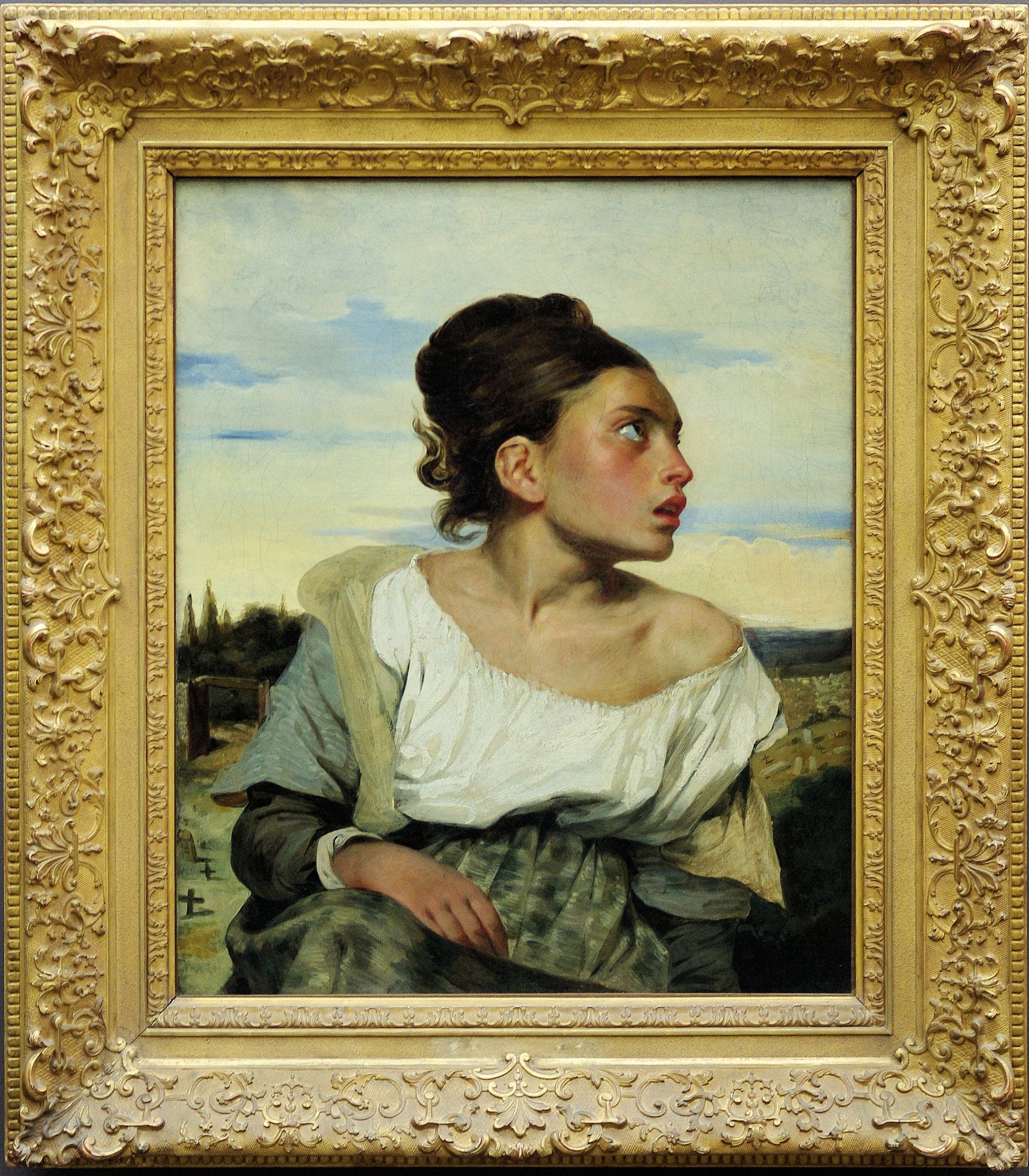 Jonge Wees op de Begraafplaats - Eugène Delacroix