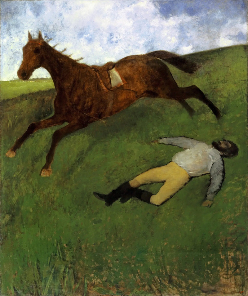 Gewonde jockey - Edgar Degas