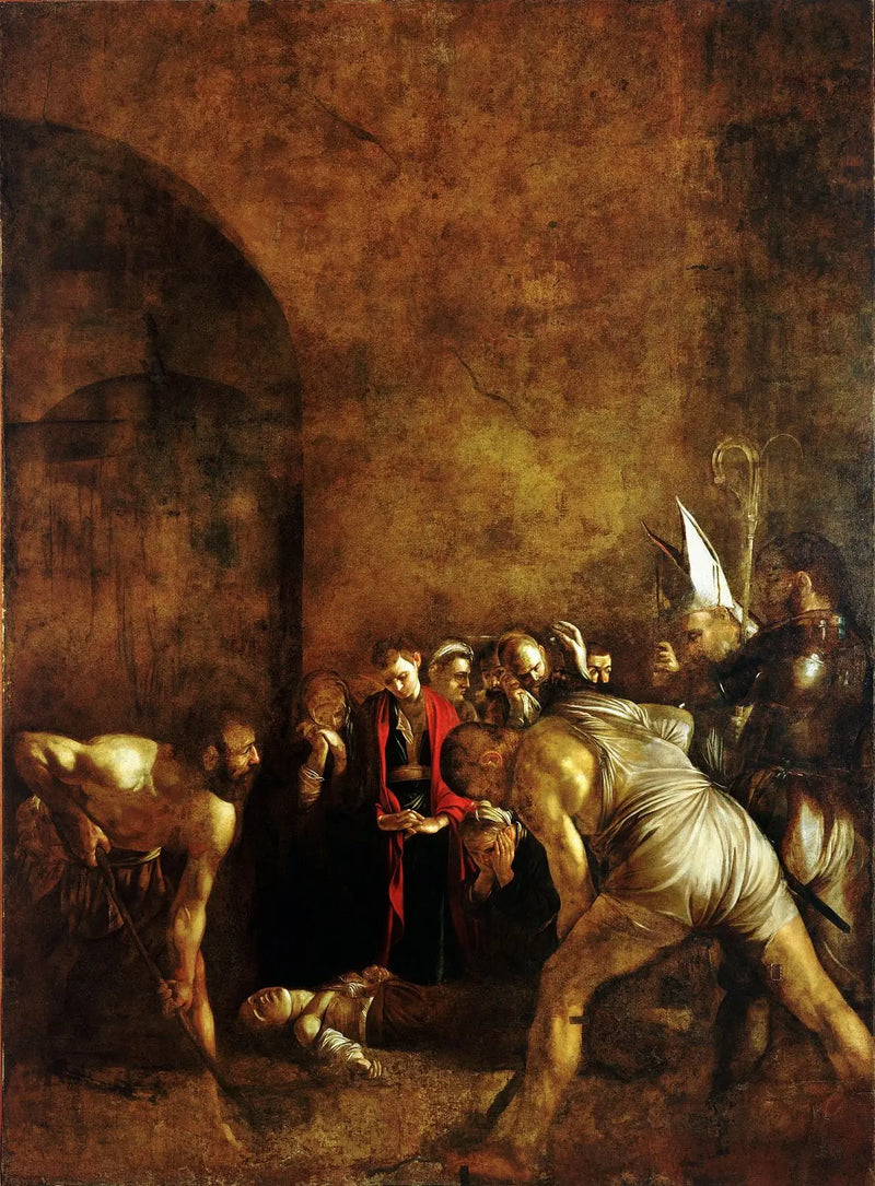 De begrafenis van de heilige Lucia - Caravaggio