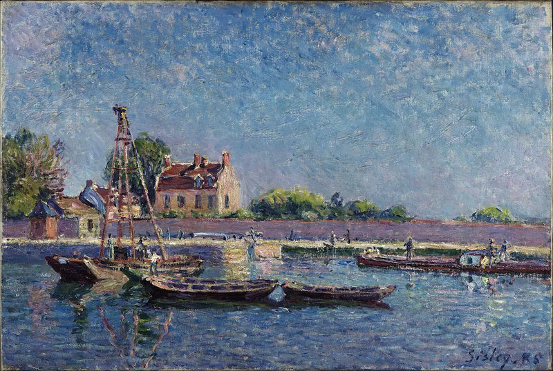 De sluis van Saint-Mammès - Alfred Sisley