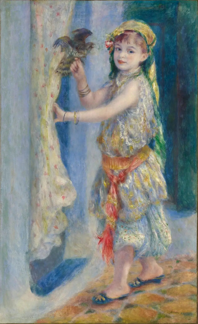 Het kind met de vogel - Pierre-Auguste Renoir
