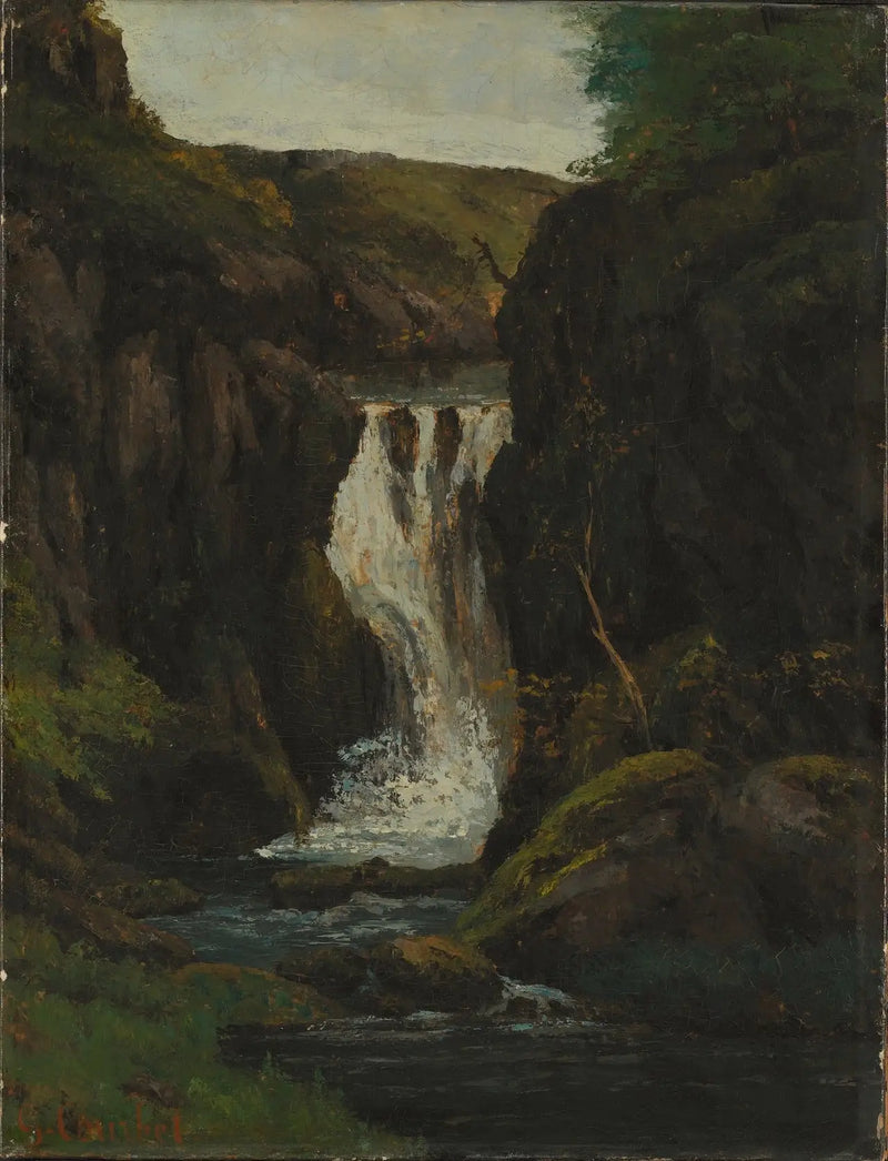 De Waterval - Gustave Courbet