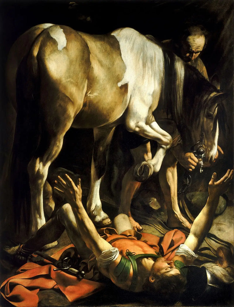 De Bekering van Sint Paulus op de weg naar Damascus - Caravaggio