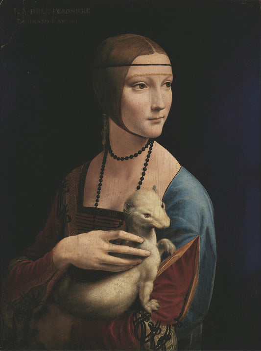 Reproduction du tableau « La Dame à l'hermine - Léonard de Vinci » par Alpha Reproduction en peinture à l’huile