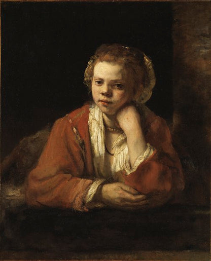 Reproduction du tableau « La Fille de cuisine - Rembrandt » par Alpha Reproduction en peinture à l’huile