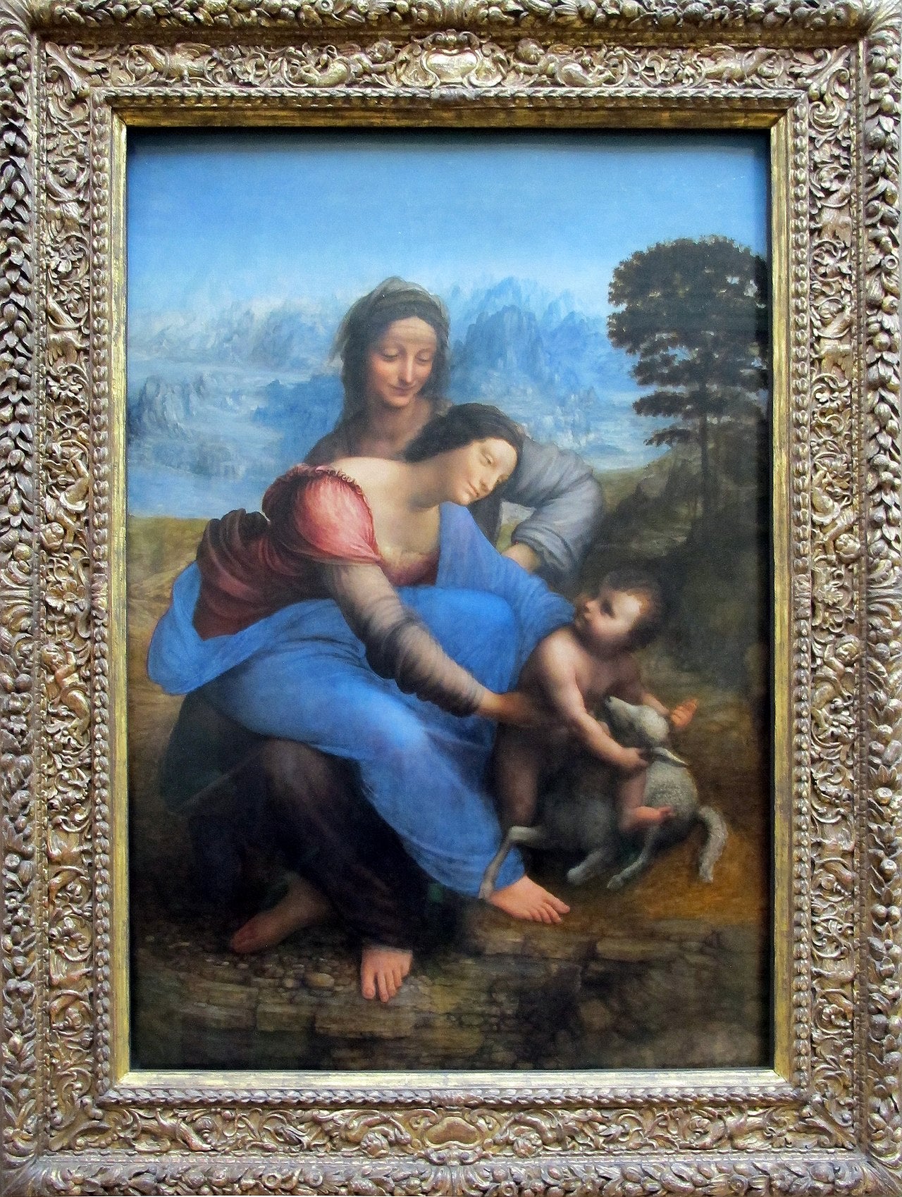 De Maagd, het Kind Jezus en heilige Anna - Leonardo da Vinci