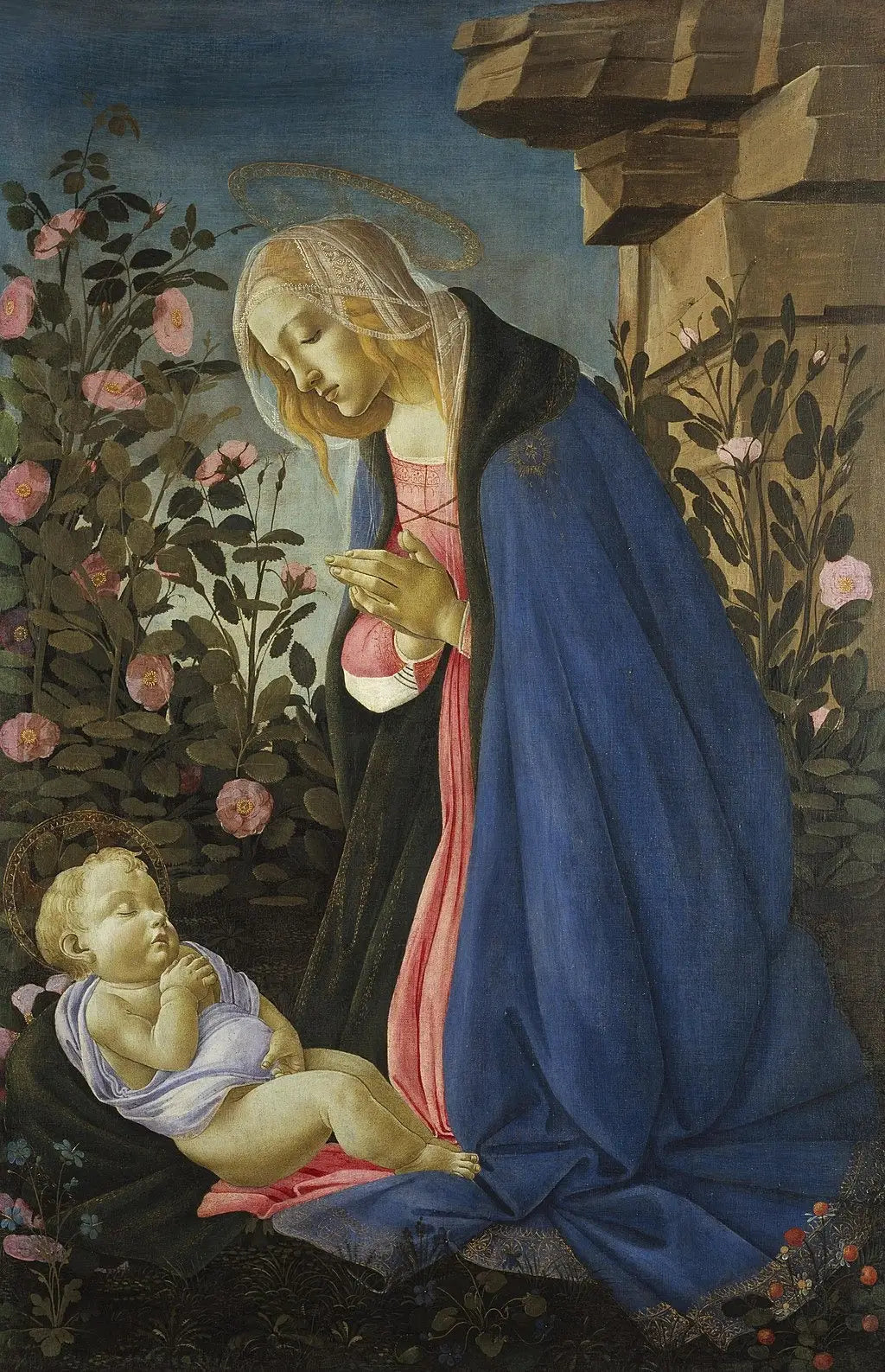 La Vierge adorant l’Enfant Jésus endormi - Sandro Botticelli - Alpha Reproduction