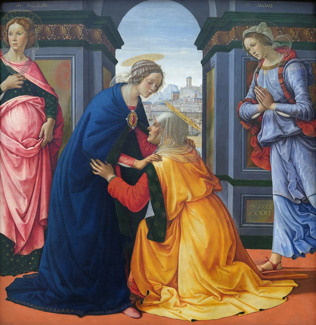 La Visitation avec Marie-Jacobie et Marie-Salomé - Domenico Ghirlandaio - Alpha Reproduction