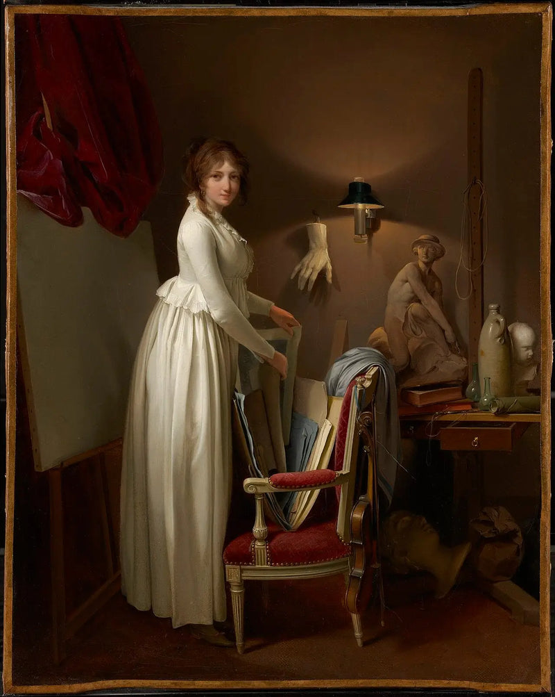 De vrouw van de kunstenaar in haar atelier - Louis-Léopold Boilly

Source:
La femme de l'artiste dans son atelier - Louis-Léopold Boilly