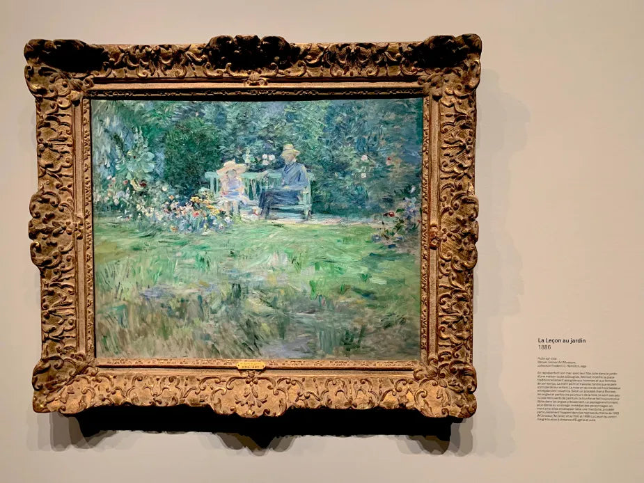 De les in de tuin - Berthe Morisot