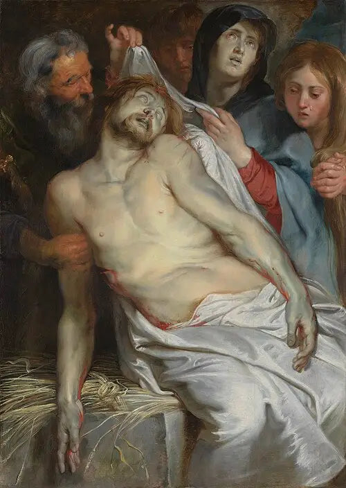 Lamentatie (centrale paneel van de epitaaf van Jan Michielsen en zijn vrouw Maria Maes) - Peter Paul Rubens