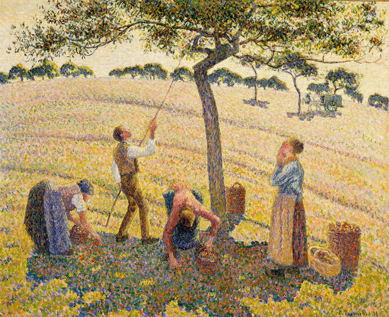 De appelpluk in Éragny - Camille Pissarro