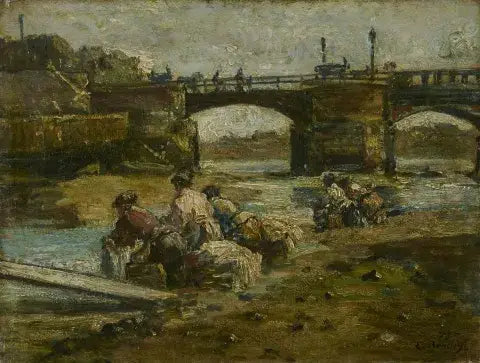 Reproduction du tableau « Laveuses - Eugène Boudin » par Alpha Reproduction en peinture à l’huile