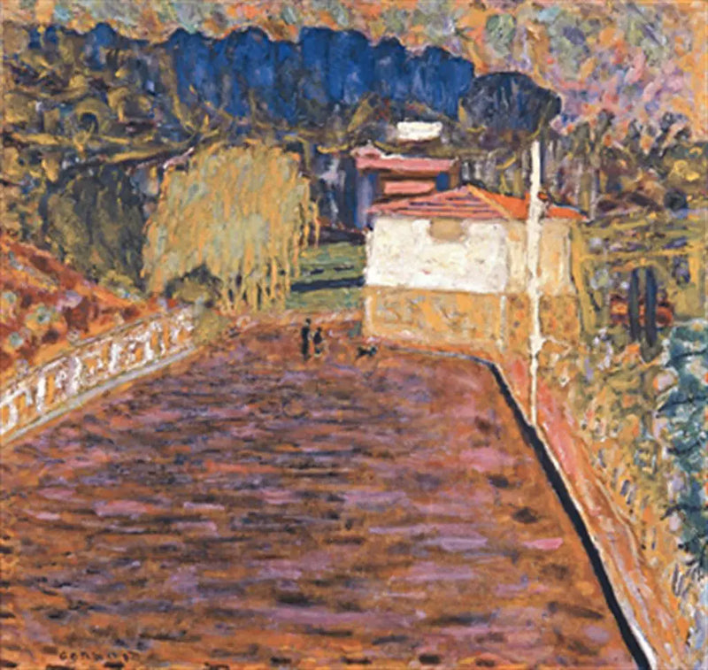 Le Cannet, de roze weg - Pierre Bonnard