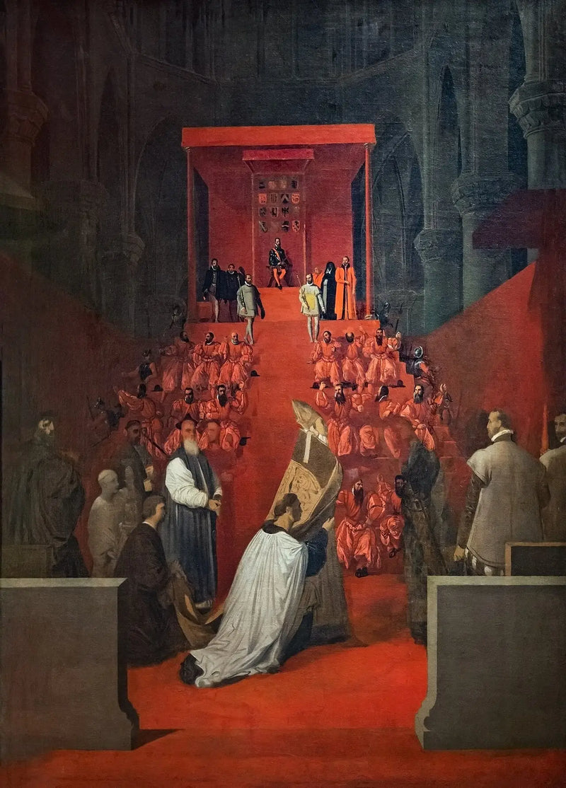 De Hertog van Alva in de Sint-Goedelekerk in Brussel - Jean-Auguste-Dominique Ingres
