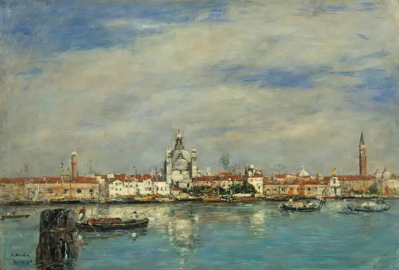 Het Grote Kanaal, Venetië - Eugène Boudin