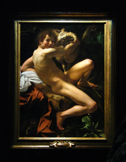 De Jonge Sint Jan de Doper met het ram - Caravaggio