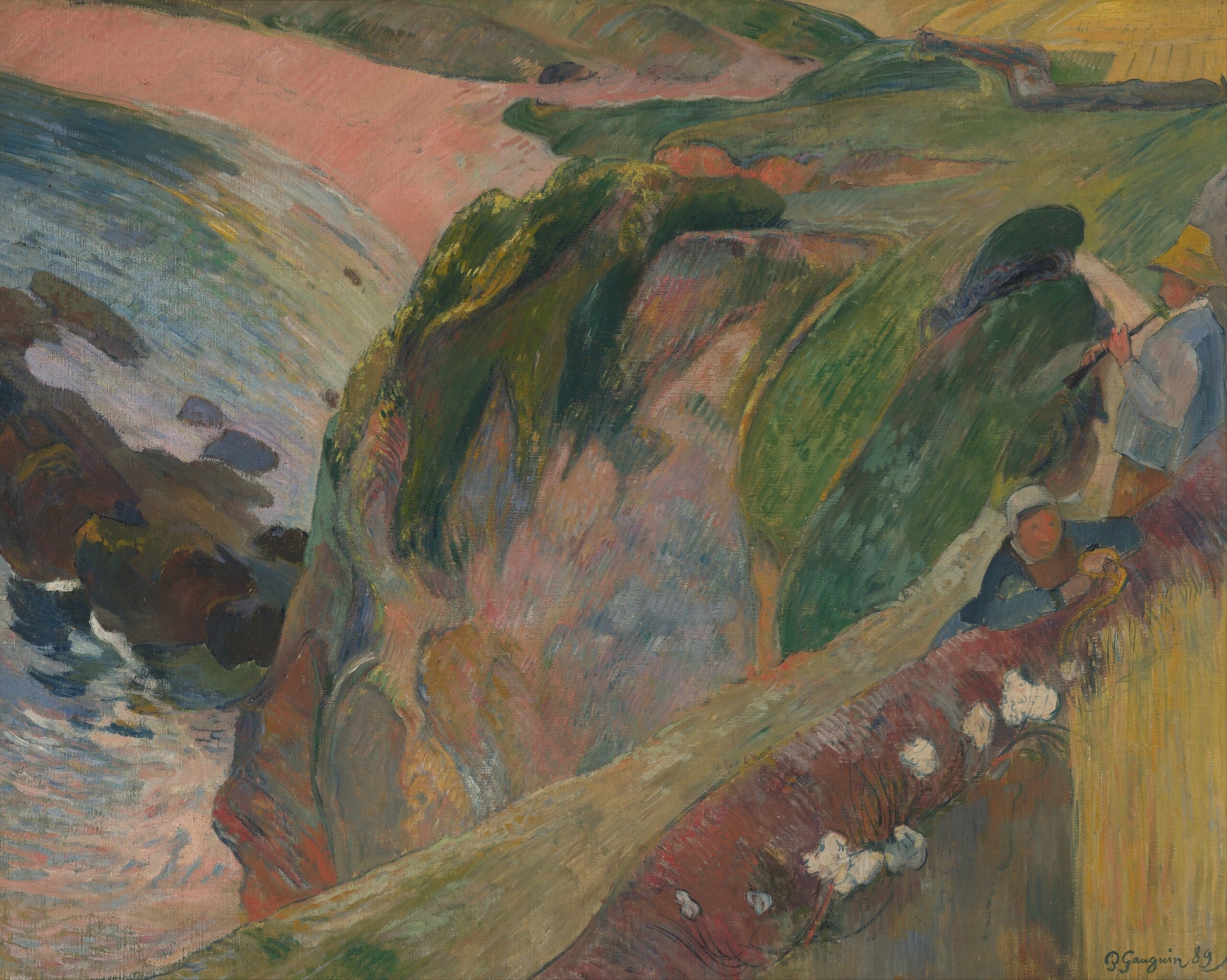 De Fluitspeler op de Klif - Paul Gauguin