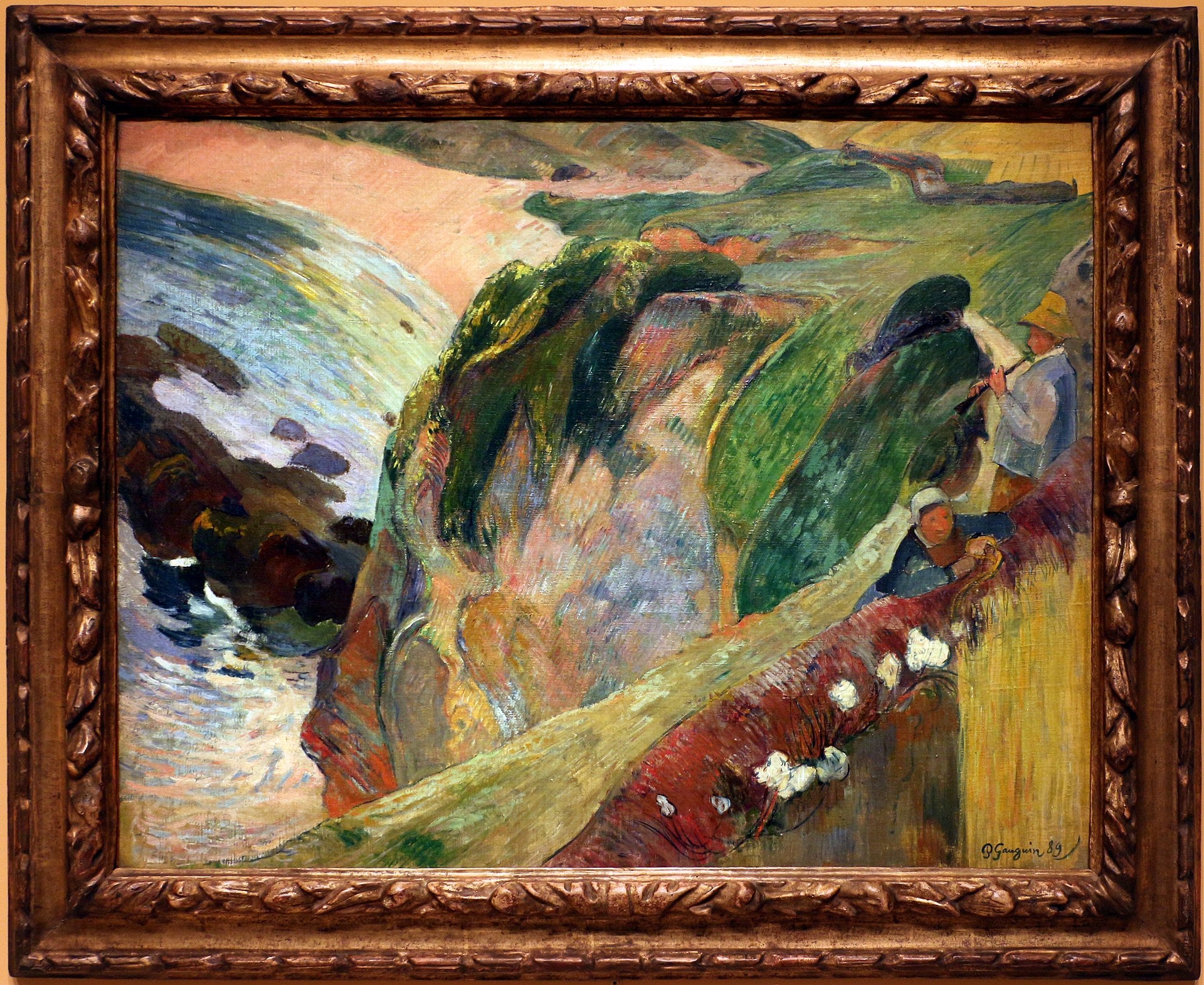 De Fluitspeler op de Klif - Paul Gauguin