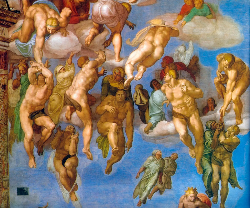 De Laatste Oordeel, detail. - Michelangelo