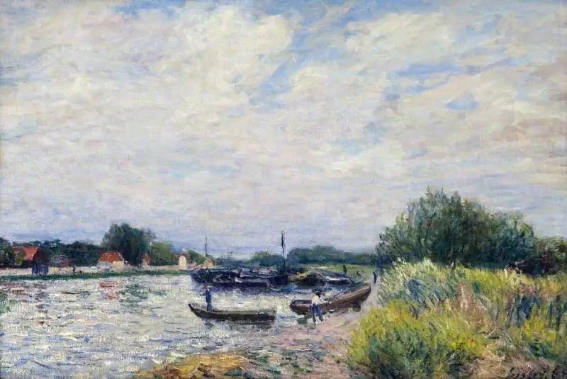De Loing bij Saint-Mammès - Alfred Sisley