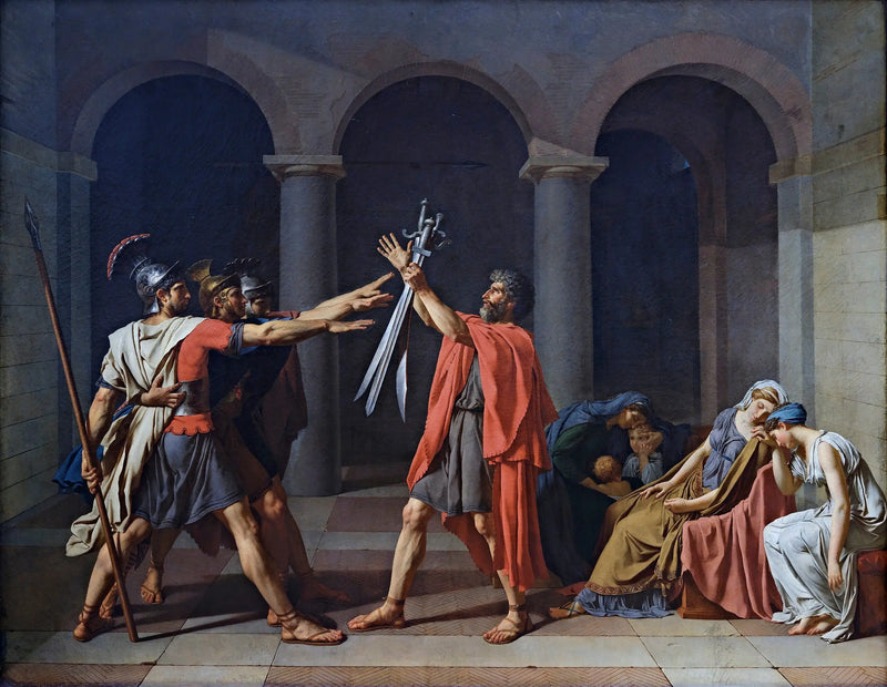 De Eed van de Horatii - Jacques-Louis David