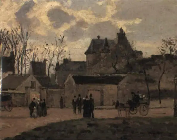 Het Tribunaal van Pontoise, plein Saint-Louis - Camille Pissarro