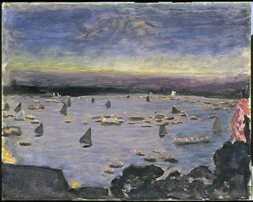 De lampionoptocht op de Aussenalster in Hamburg - Pierre Bonnard