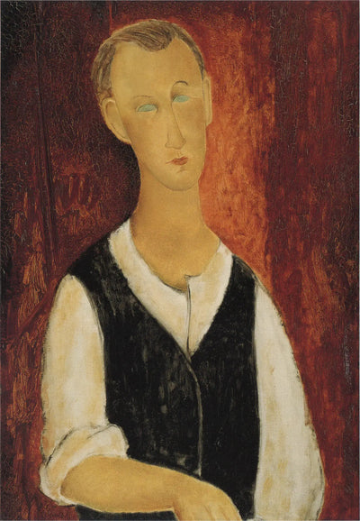 Reproduction du tableau « Le jeune paysan - Amedeo Modigliani » par Alpha Reproduction en peinture à l’huile