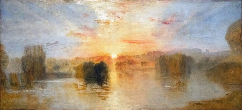 Het meer, Petworth, zonsondergang; Voorbeeldstudie - J. M. W. Turner