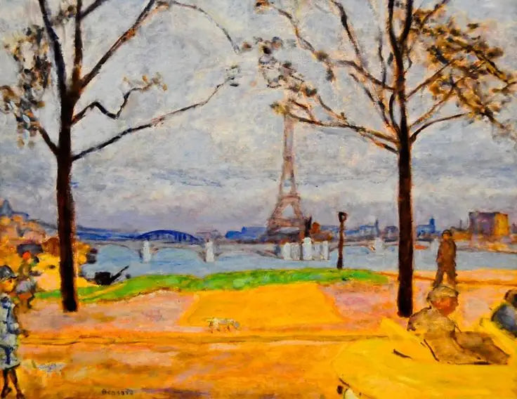 De Grenelle-brug en de Eiffeltoren - Pierre Bonnard