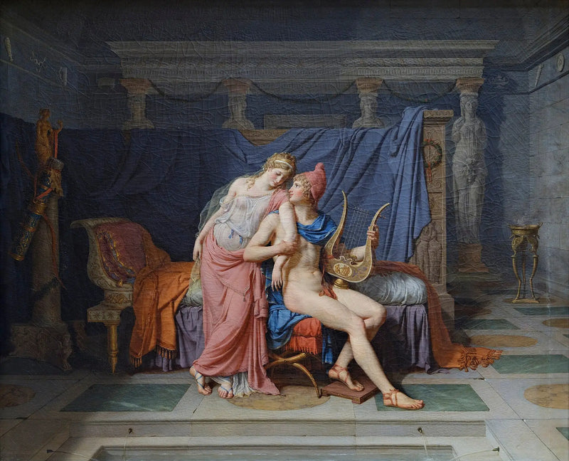 De Liefdes van Parijs en Hélène - Jacques-Louis David