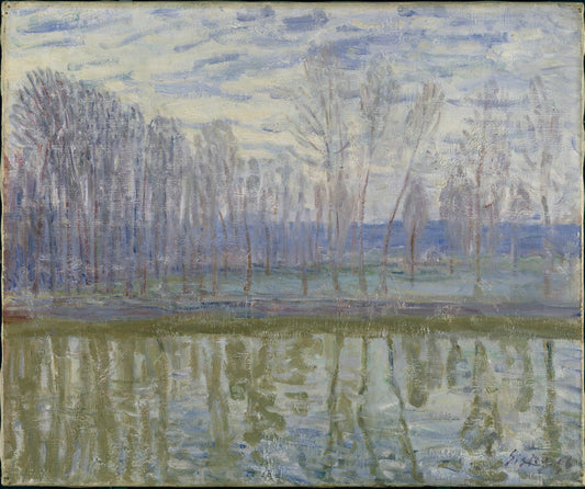 Reproduction du tableau « Les Bords du Loing - Alfred Sisley » par Alpha Reproduction en peinture à l’huile