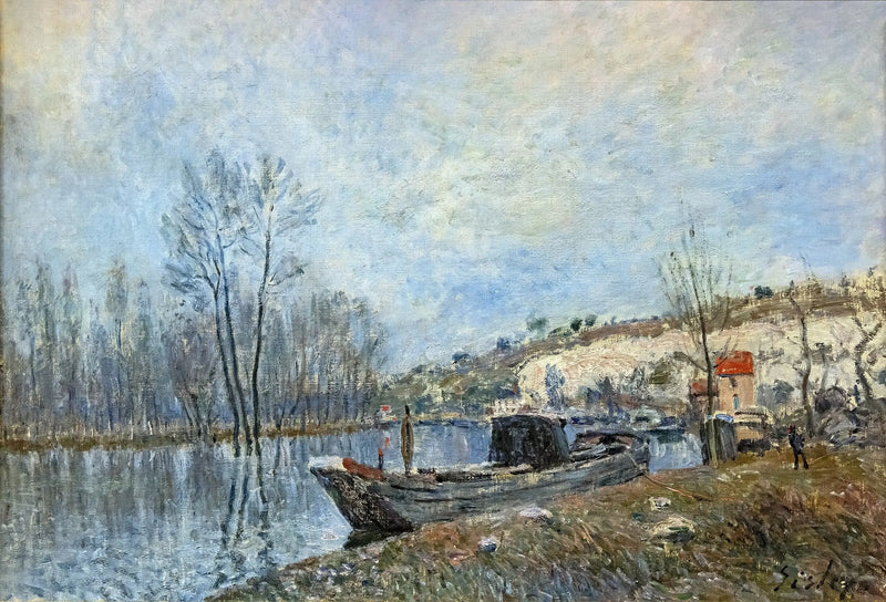 De Oevers van de Loing bij Moret - Alfred Sisley