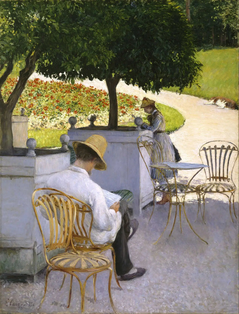 De Sinaasappelbomen - Gustave Caillebotte