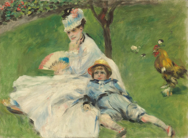 Mevrouw Monet en haar zoon - Pierre-Auguste Renoir