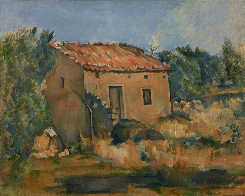 Huis in het Aix-en-Provence platteland - Paul Cézanne