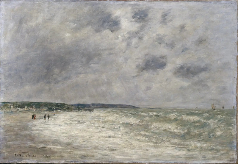Opkomend tij in Deauville - Eugène Boudin