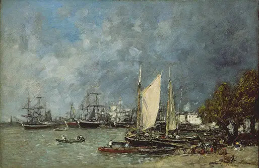 Landschap in Bordeaux - Eugène Boudin