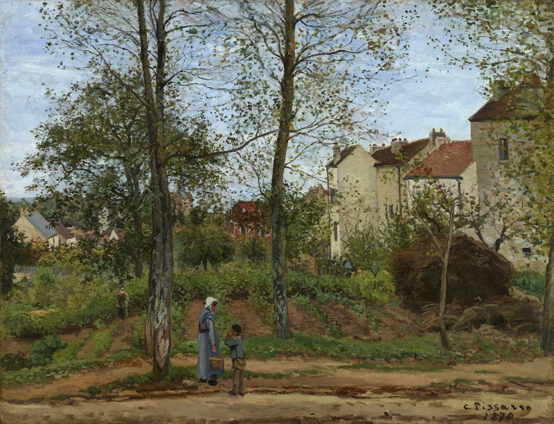 Landschap bij Louveciennes, herfst - Camille Pissarro