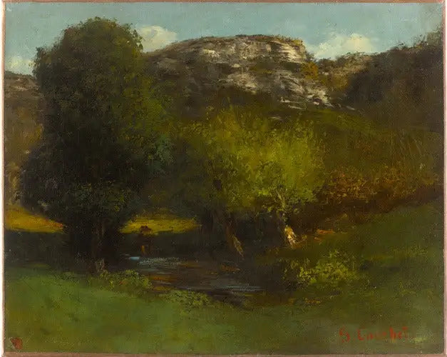 Jura-landschap - Gustave Courbet