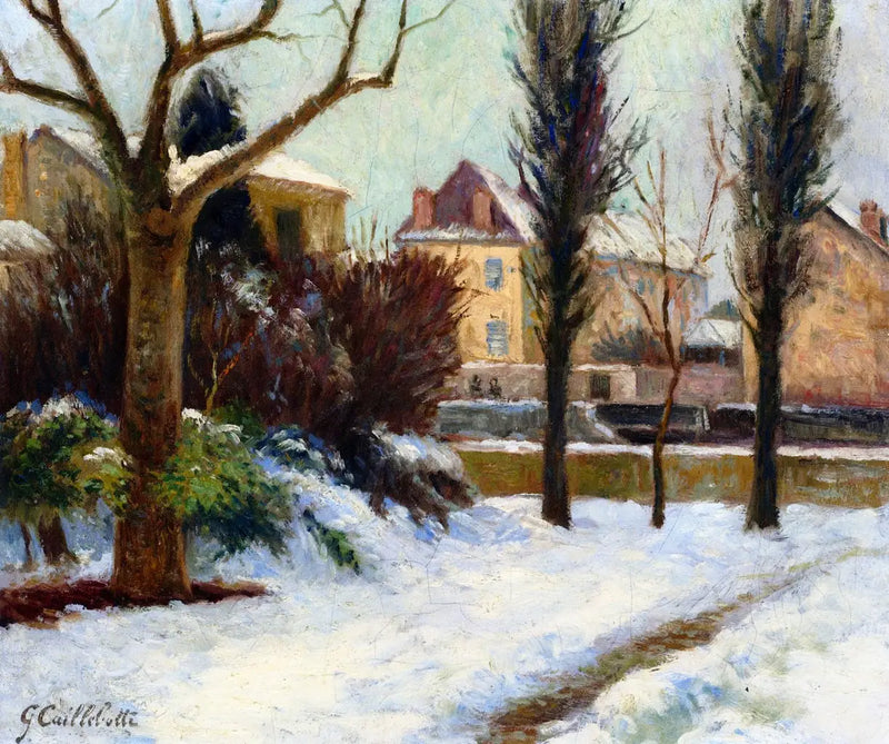 Sneeuwlandschap - Gustave Caillebotte