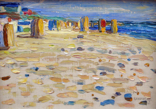 Plage en Hollande - Vassily Kandinsky