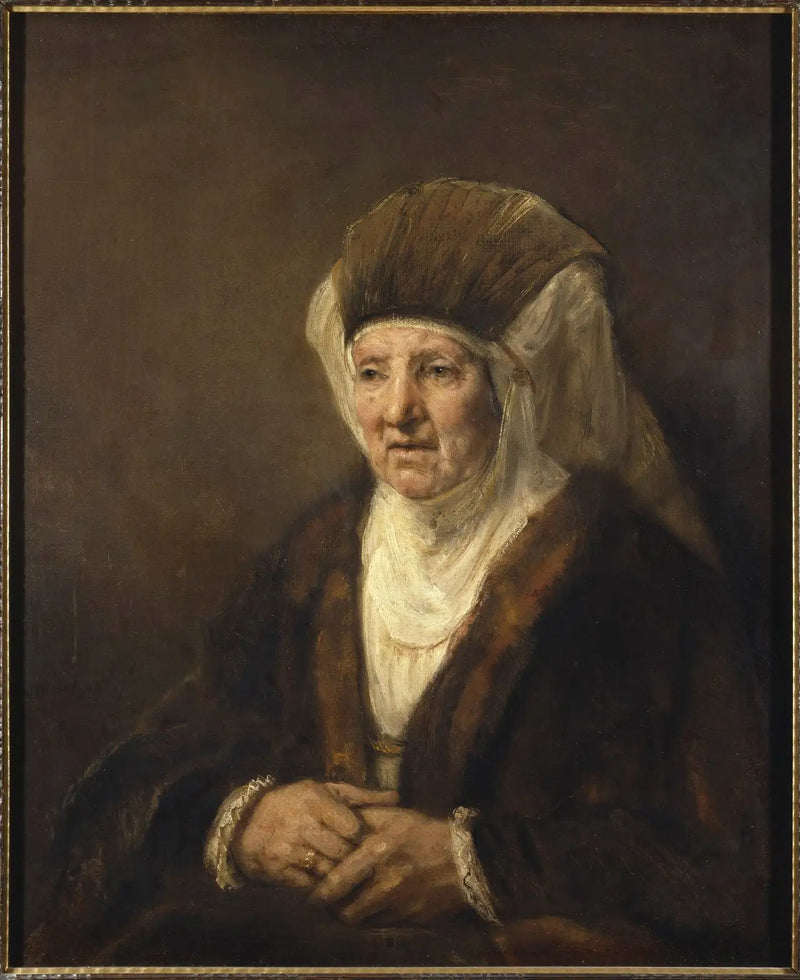 Portret van een oude vrouw - Rembrandt