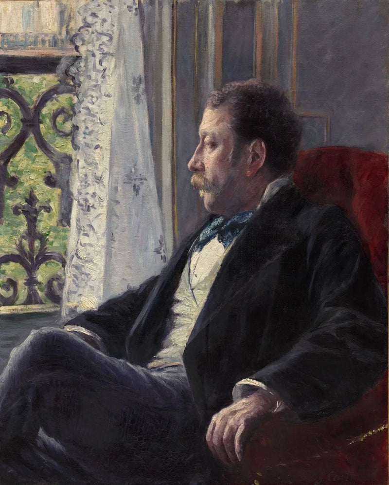Portret van een man - Gustave Caillebotte