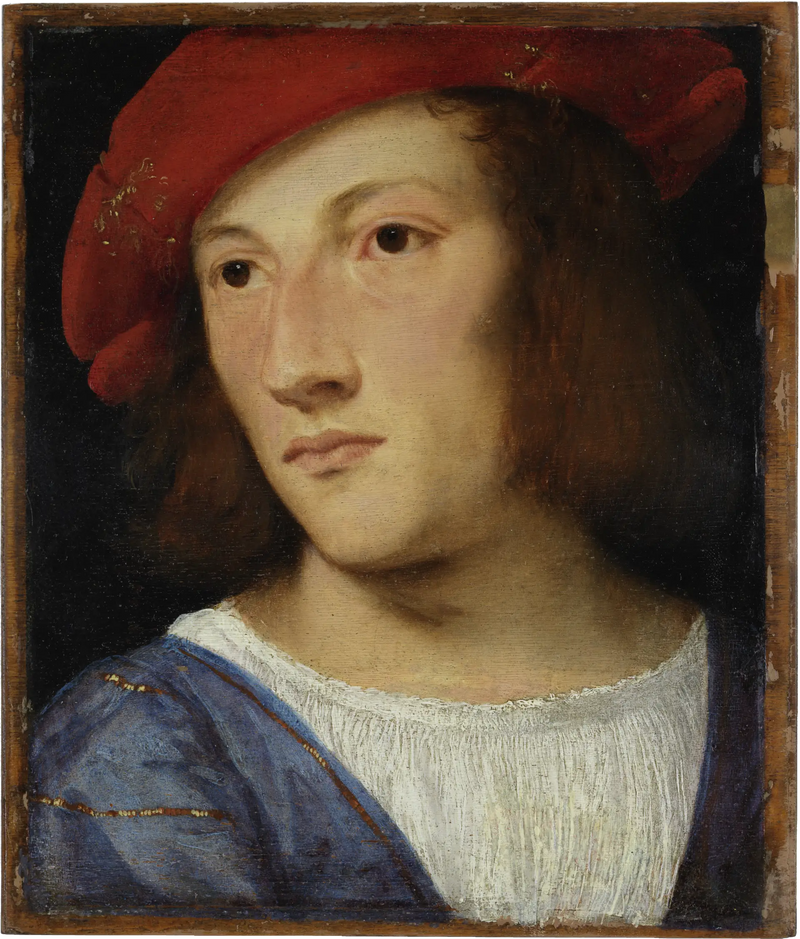 Portret van een jonge man. - Titian