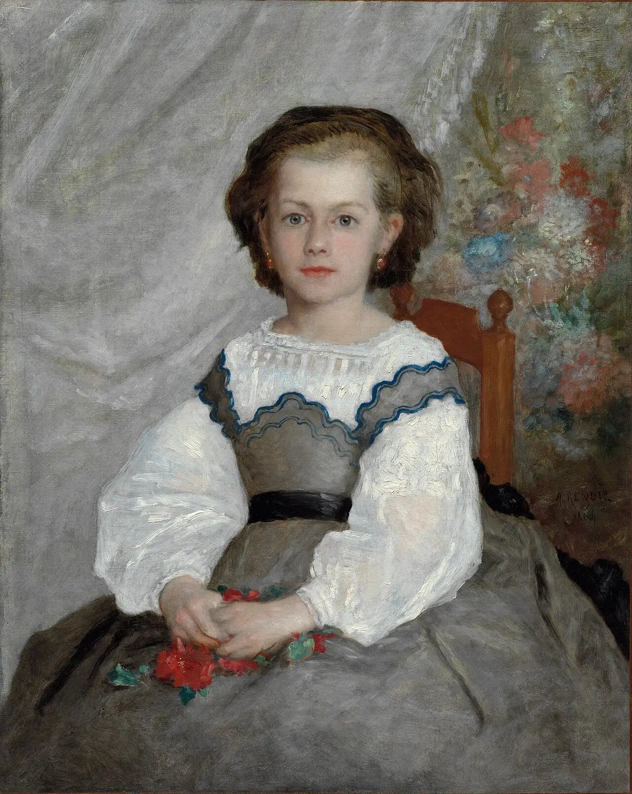 Reproduction du tableau « Portrait de Romaine Lacaux - Pierre-Auguste Renoir » par Alpha Reproduction en peinture à l’huile
