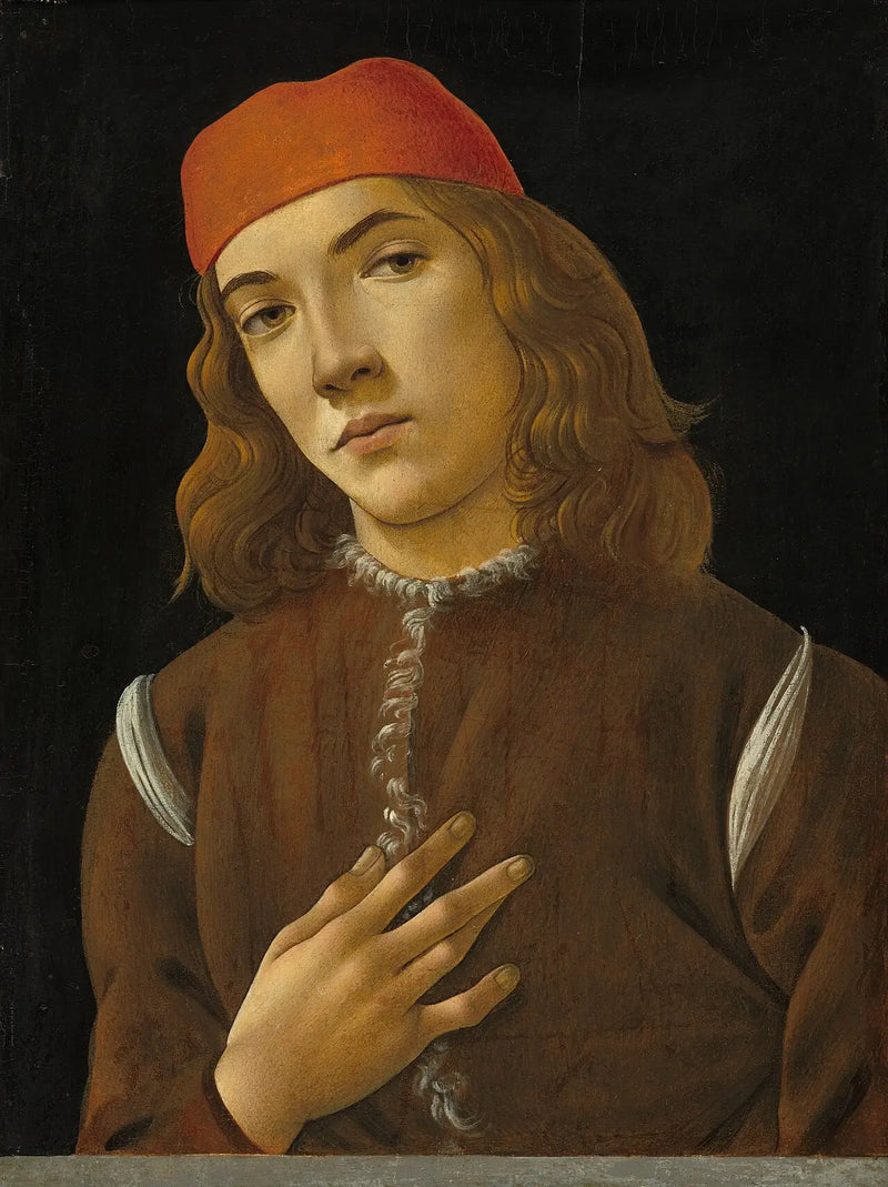 Portret van een jonge man - Sandro Botticelli