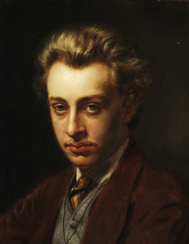 Portret van de schilder Frans Schwartz - Peder Severin Krøyer