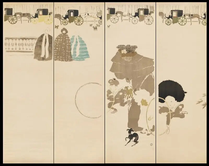 Wandeling van de Nounous, Fries van de Fiacres - Pierre Bonnard